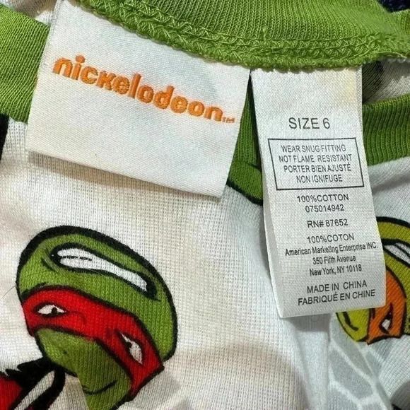 Nickelodeon Teenage Ninja Mutant Ninja Turtles Size 6 - Picture 3 of 3